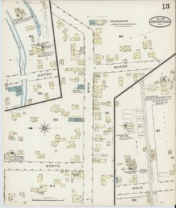 Map of Frewsburg circa 1896